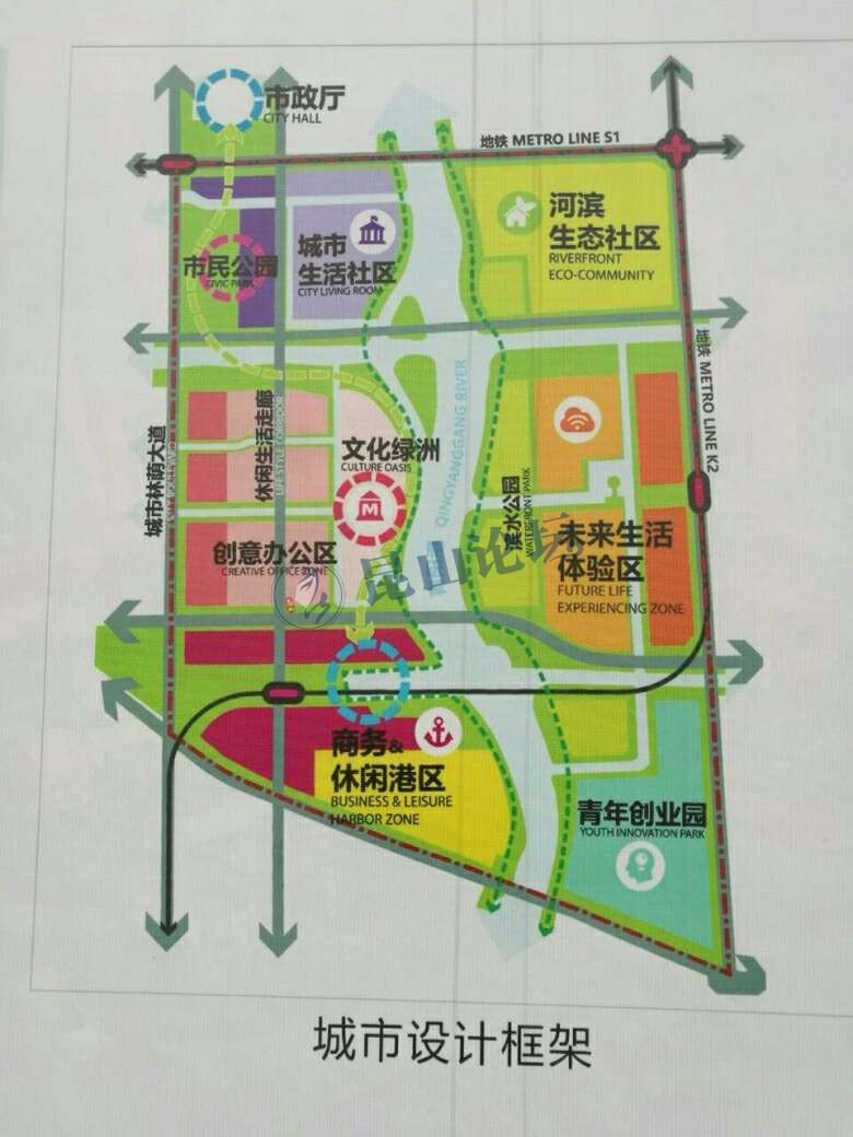 昆山青阳港最新规划图揭秘，科技与生活共融的未来蓝图