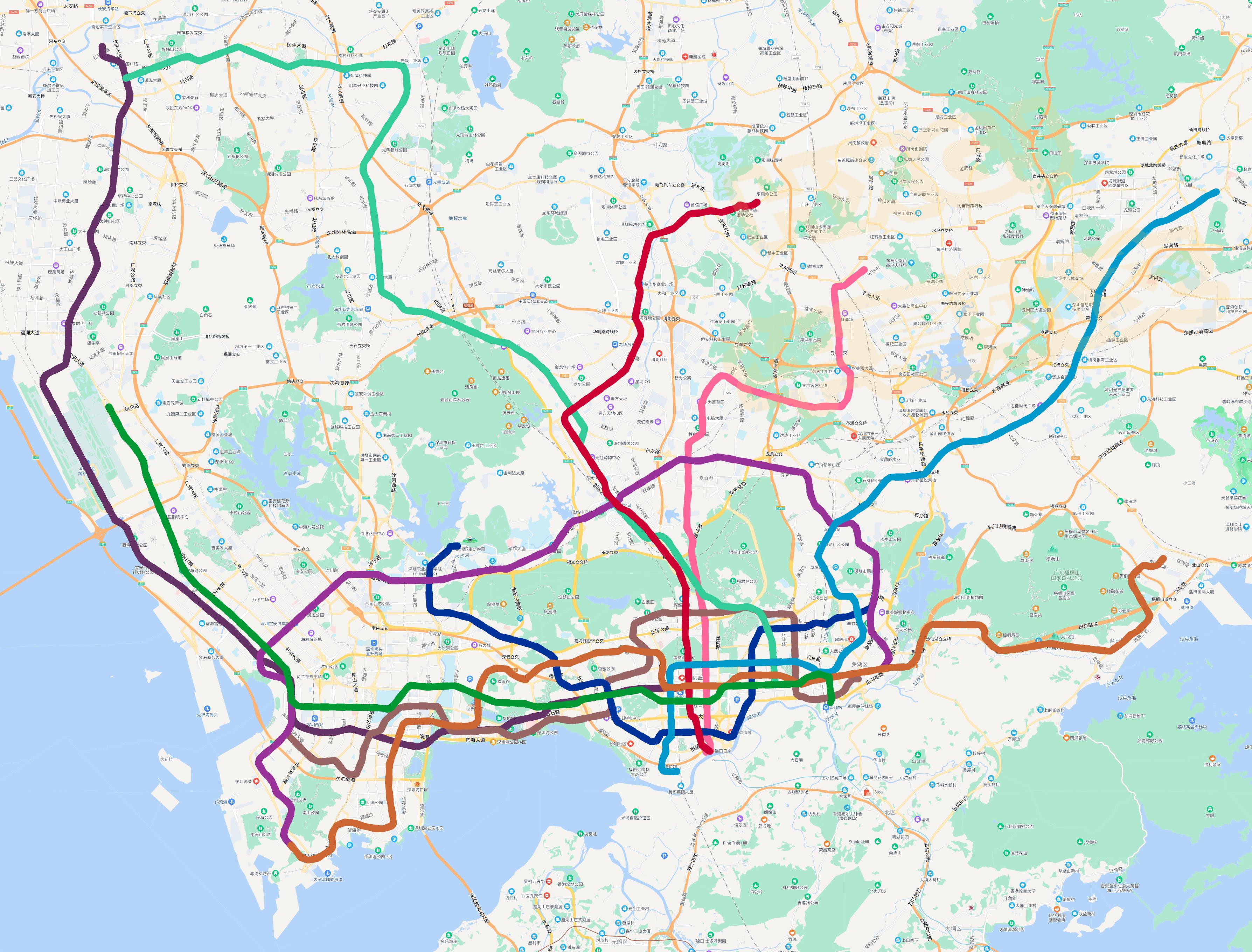 深圳地铁最新线路图，城市脉络的拓展与变迁