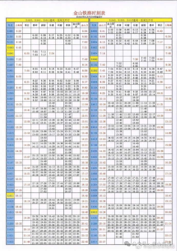 金山铁路最新时刻表及运营优化探讨