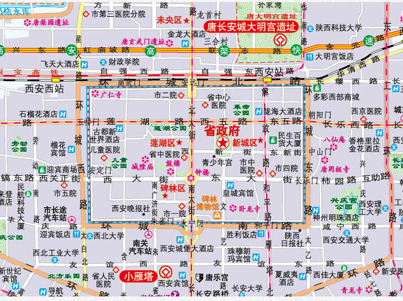 西安市最新地图，古都变迁与发展探寻之旅