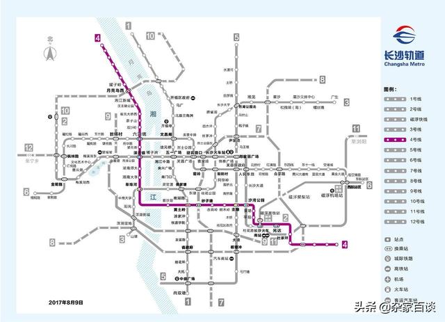 长沙市地铁线路图全新发布，地铁之旅的温馨启程